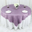 Taffeta 72"x72" Table Overlay Square Tablecloth Violet Amethyst - Accordion Crinkle Table Cover