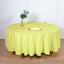 Polyester 108" Round Tablecloth Yellow - Wrinkle-Resistant Table Cover
