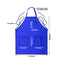 Royal Blue Premium Polyester Cooking Chef Apron with Adjustable Neck and Long Ties, Waterdrop Resistant 2 Pockets Unisex Kitchen Bib Apron