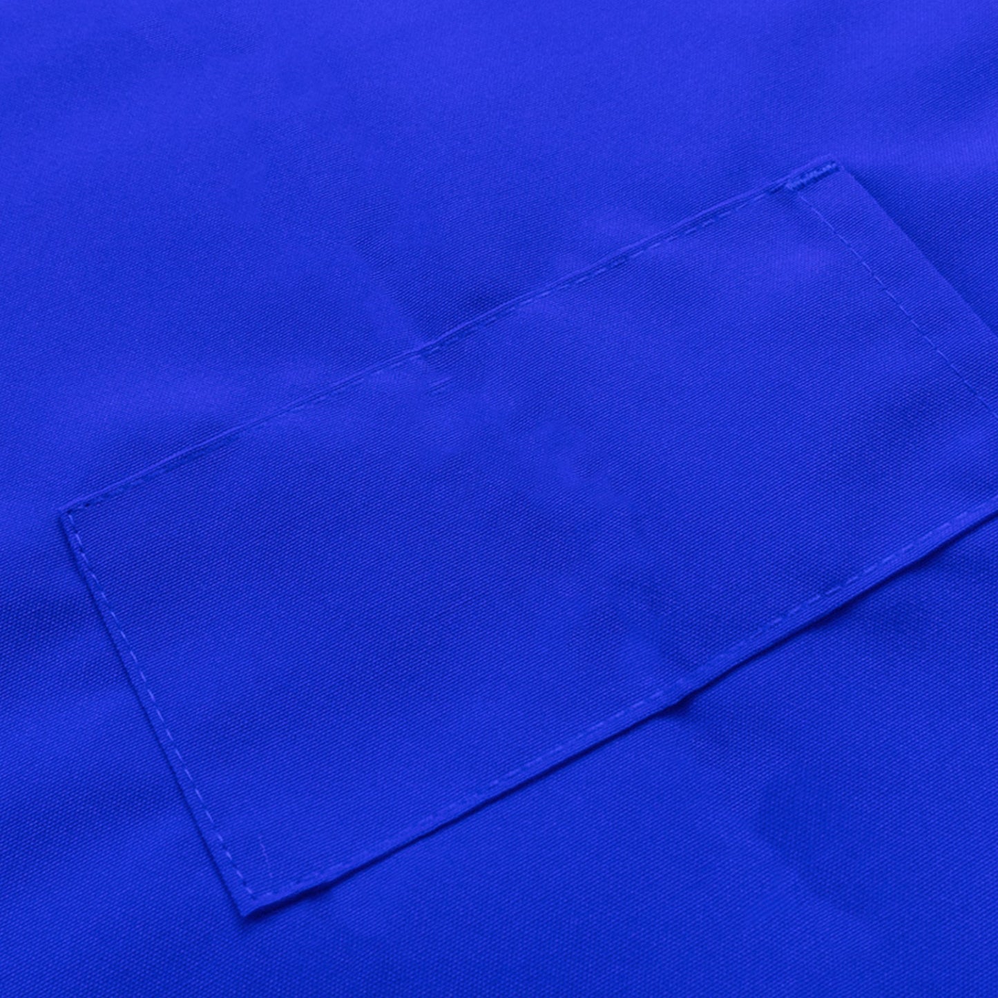 Royal Blue Premium Polyester Cooking Chef Apron with Adjustable Neck and Long Ties, Waterdrop Resistant 2 Pockets Unisex Kitchen Bib Apron