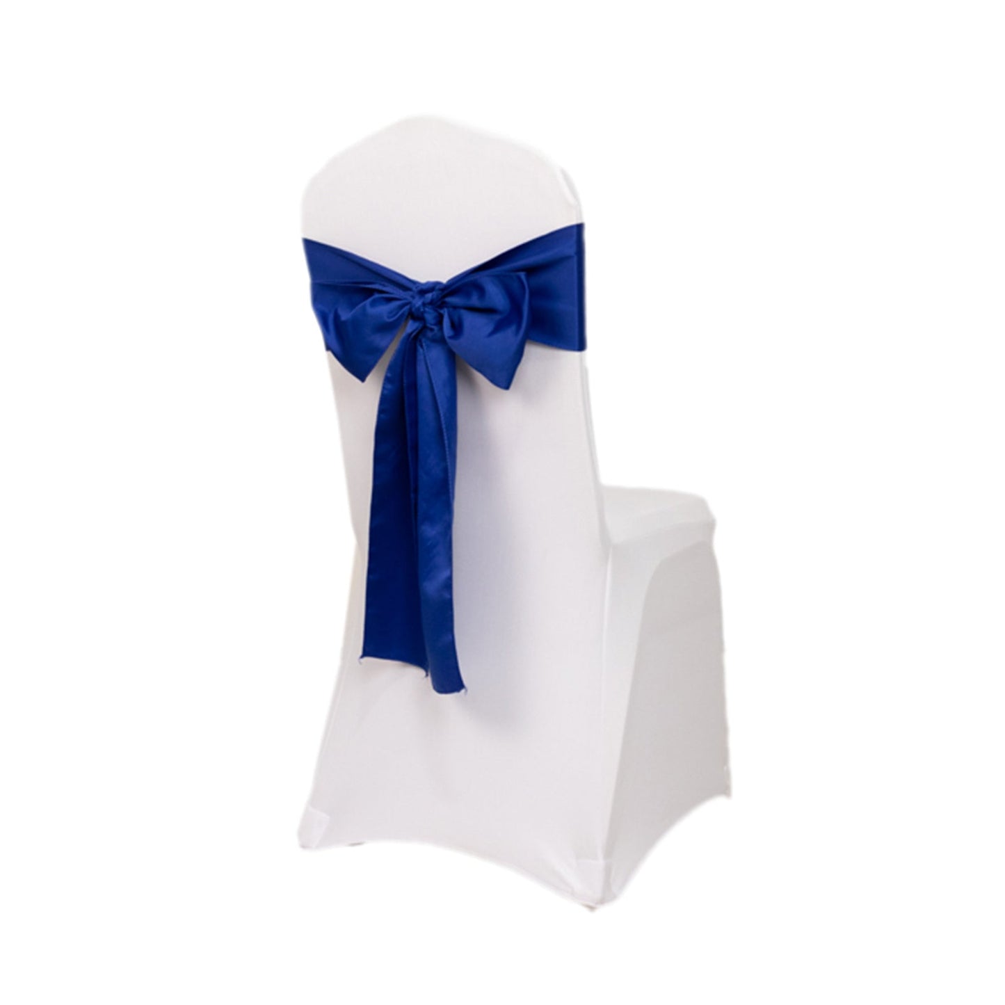 5 Pack Lamour Satin 6"x106" Chair Sashes Royal Blue - Stylish Reusable Decorative Bows