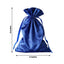 12 Pack 6"x9" Royal Blue Satin Wedding Party Favor Bags, Drawstring Pouch Gift Bags