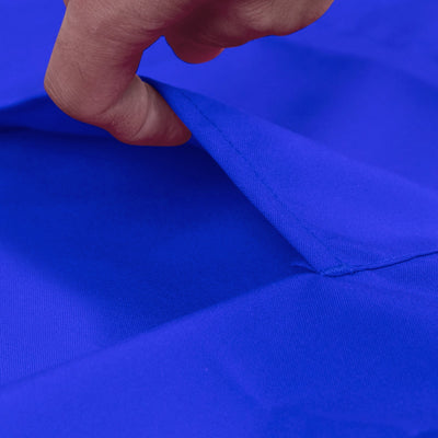 Royal Blue Premium Polyester Cooking Chef Apron with Adjustable Neck and Long Ties Waterdrop Resistant 2 Pockets Unisex