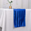 Satin 12"x108" Table Runner Royal Blue - Stripe Table Decor