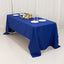 Premium Polyester 60"x126" Rectangle Tablecloth Royal Blue - Stain-Resistant 220GSM Finish Table Cover