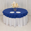 Cotton Blend 70" Round Tablecloth Royal Blue - Wrinkle-Resistant Table Cover