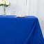 Premium Polyester 90"x132" Rectangle Tablecloth Royal Blue - Seamless 220GSM Stain-Resistant Table Cover