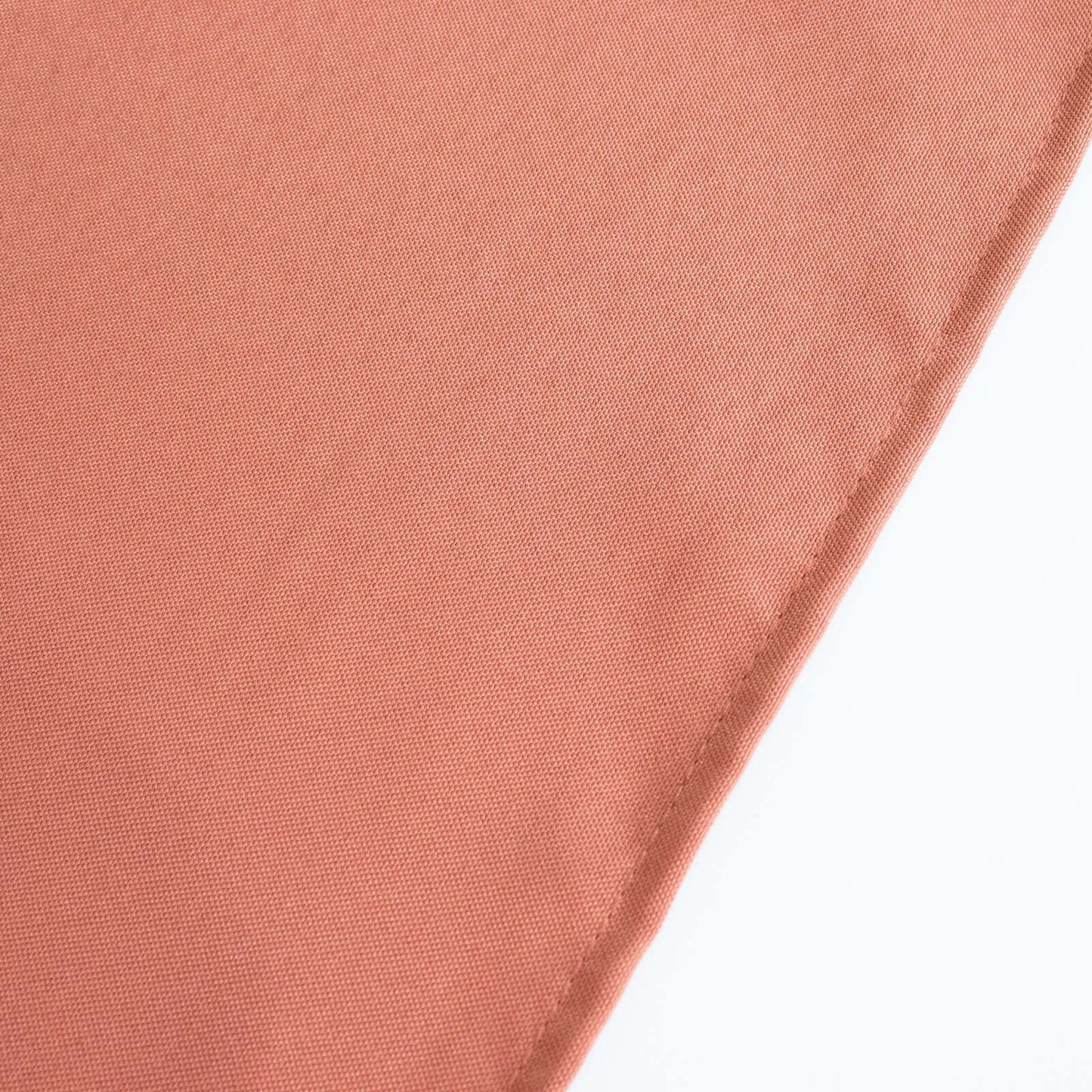 Premium Polyester 90"x156" Rectangle Tablecloth Terracotta (Rust) - Seamless 220GSM Stain-Resistant Table Cover