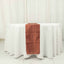 Taffeta 12"x108" Table Runner Terracotta (Rust) - Accordion Crinkle Design