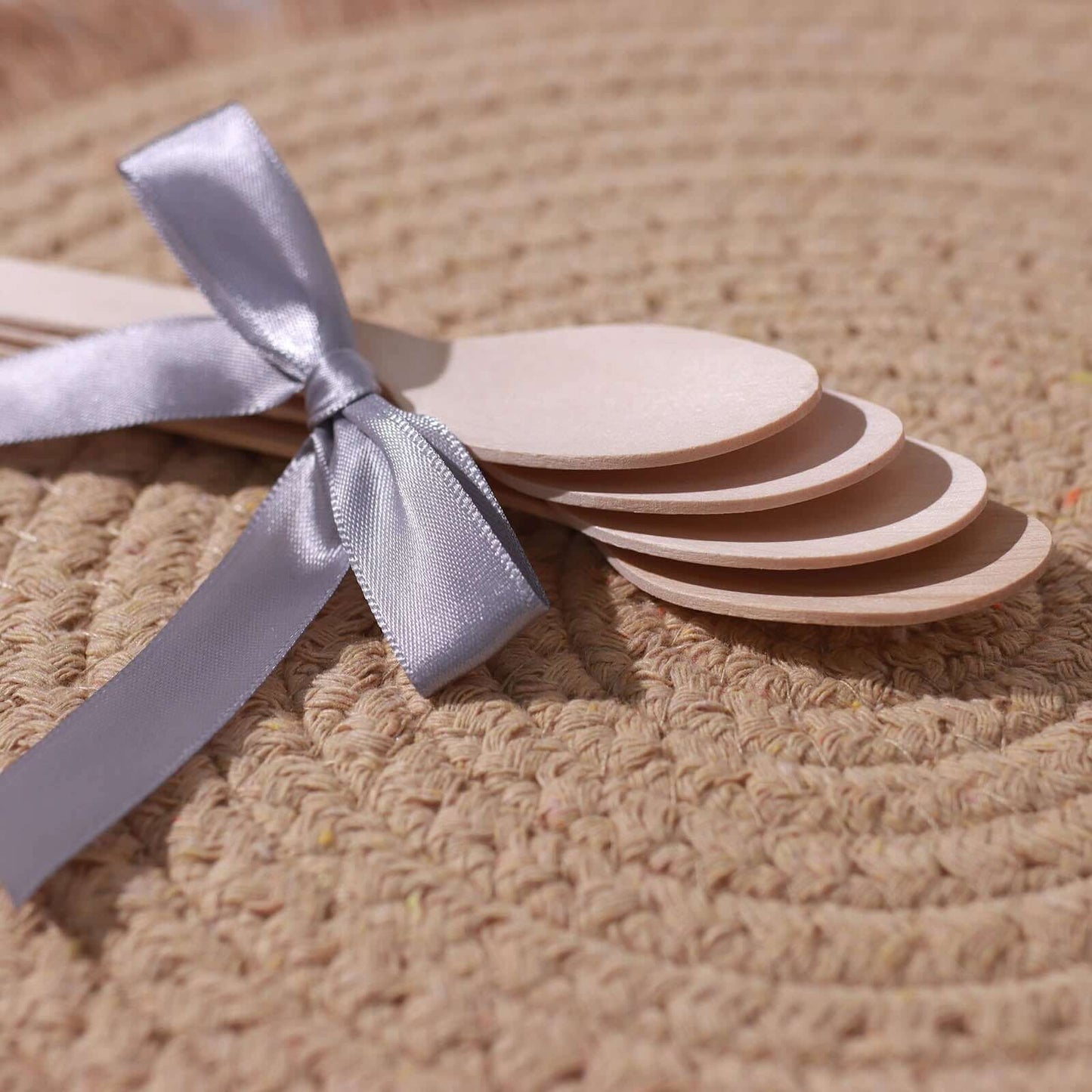 100-Pack Birchwood Spoons Natural - Eco Friendly Biodegradable Wooden Utensils for Rustic Themes & Outdoor Parties 6"