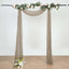 20ft Natural Gauze Cheesecloth Fabric Wedding Arch Drapery, Window Scarf Valance, Boho Decor Arbor Curtain Panel