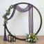 20ft Purple Gauze Cheesecloth Fabric Wedding Arch Drapery, Window Scarf Valance, Boho Decor Arbor Curtain Panel