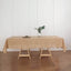 Faux Linen 60"x102" Rectangular Tablecloth Natural - Slubby Textured & Wrinkle Resistant Table Cover