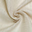 Faux Linen 120" Round Tablecloth Beige - Slubby Texture Wrinkle-Resistant Seamless Table Cover