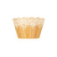 25-Pack Paper Cupcake Wrappers Wood Grain and Lace Print Design Natural - Boho Muffin Baking Cup Wraps