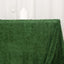 Polyester 90"x156" Rectangle Tablecloth Green with Shaggy Fringe Table Cover