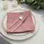 5 Pack Polyester 17"x17" Napkins Dusty Rose - Durable & Wrinkle Resistant Dinner Napkins
