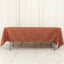 Taffeta 60"x102" Rectangle Tablecloth Terracotta (Rust) - Accordion Crinkle Table Cover