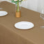 Polyester 72"x120" Rectangle Tablecloth Taupe - Durable and Stylish Table Cover