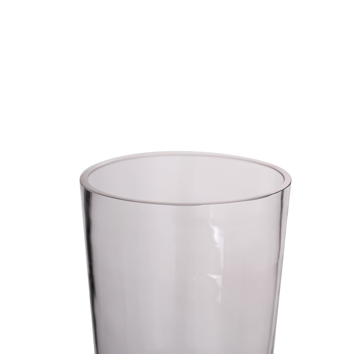 2-Pack Glass Bud Vases Cylinder Design Clear with Gold Accents - Stylish Flower Centerpieces for Events 12"