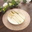 6-Pack Disposable Table Placemats in Wheat with Woven Rattan Print - 700GSM Cardboard Placemats for Rustic Themes & Outdoor Events 13"