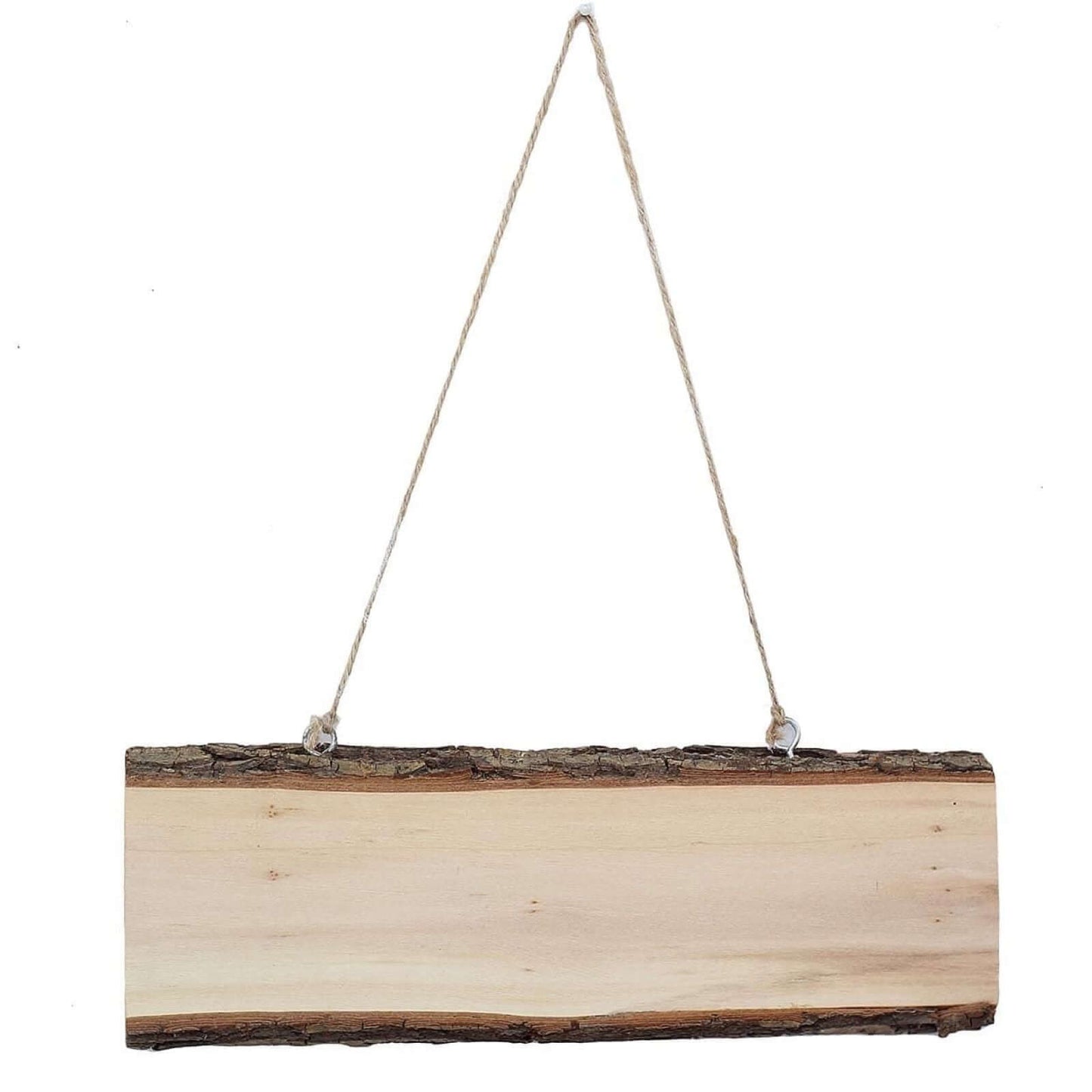 2 Pack 10"x4" Natural Blank Hanging DIY Wood Sign, Rectangle Wood Plaques