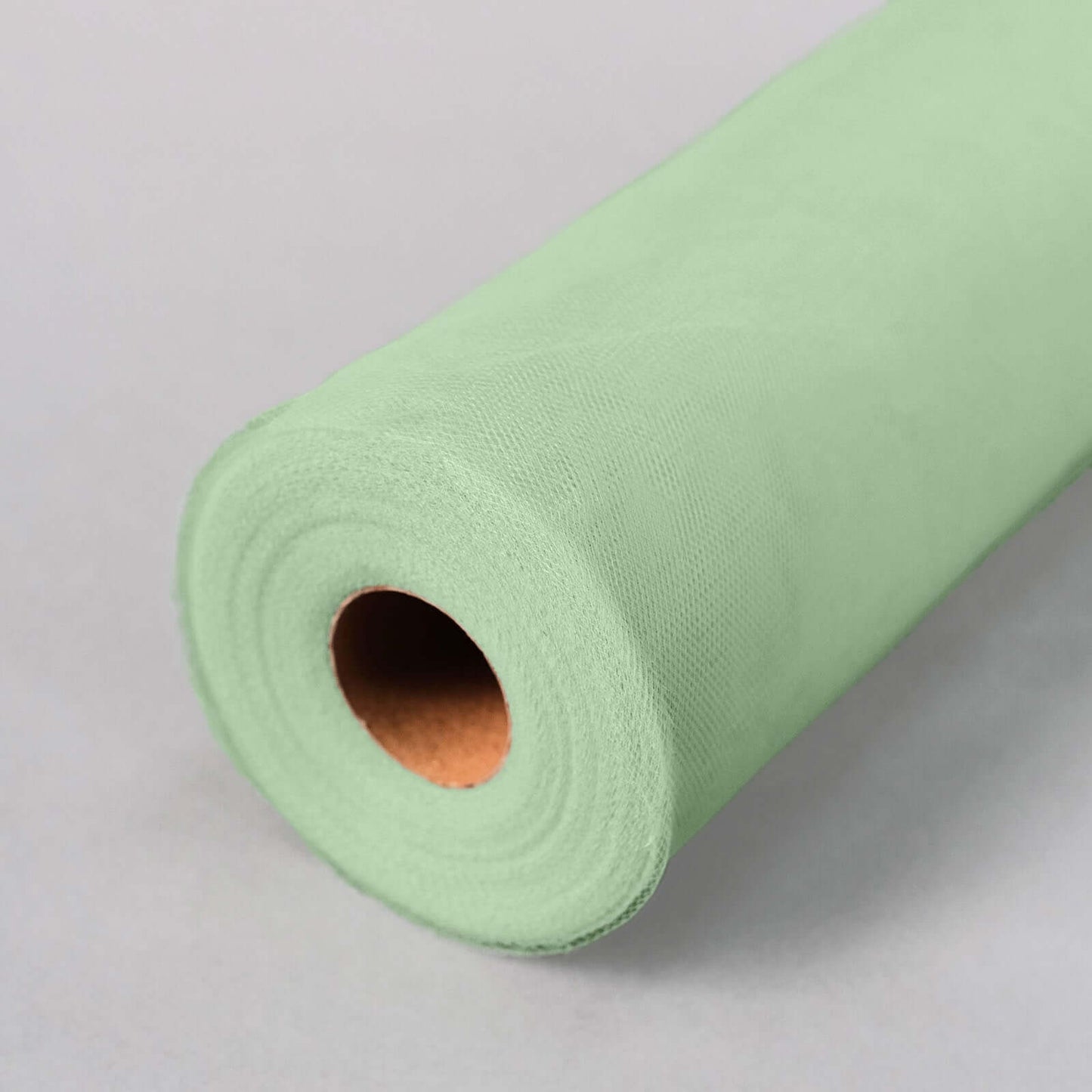 12"x100 Yards Sage Green Tulle Fabric Bolt, Sheer Fabric Spool Roll For Crafts