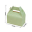 25 Pack Candy Gift Tote Gable Boxes, Matte Sage Green Party Favor Treat Boxes - 6"x3.5"x7"