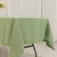 Premium Polyester 60"x102" Rectangle Tablecloth Sage Green - Durable 220GSM Wrinkle-Resistant Table Cover