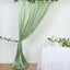 8ftx10ft Sage Green Satin Event Curtain Drapes, Backdrop Event Panel