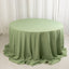 Premium Polyester 132" Round Tablecloth Sage Green - Seamless 220GSM Wrinkle-Resistant Table Cover