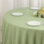 Premium Polyester 132" Round Tablecloth Sage Green - Seamless 220GSM Wrinkle-Resistant Table Cover