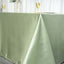 Satin Rectangular 90"x132" Tablecloth Sage Green - Seamless Table Cover