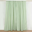 2 Pack Sage Green Polyester Event Curtain Drapes, 10ftx8ft Backdrop Event Panels With Rod Pockets 130 GSM