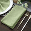 5 Pack Faux Jute 19"x19" Napkins Sage Green - Authentic Burlap Look Cloth Napkins