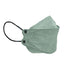 10 Pack Sage Green Breathable KF94 Face Mask, 3D Fish-Design Mouth Shields for Adult, 4-Layer Protective Face Masks with Adjustable Nose Clip