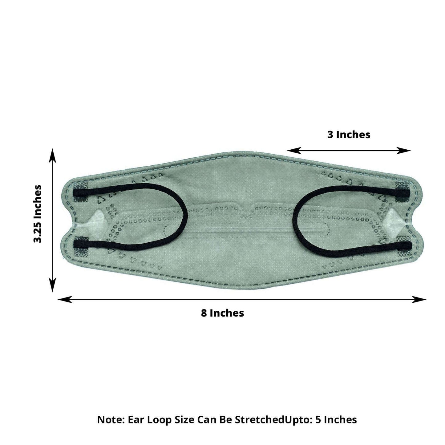 10 Pack Sage Green Breathable KF94 Face Mask, 3D Fish-Design Mouth Shields for Adult, 4-Layer Protective Face Masks with Adjustable Nose Clip