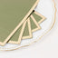 50-Pack Paper Dinner Napkins Dusty Sage Green with Gold Foil Edge 2 Ply - Stylish Disposable Napkins