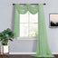 18ft Sage Green Sheer Organza Wedding Arch Drapery Fabric, Window Scarf Valance