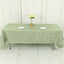 Taffeta 60"x102" Rectangle Tablecloth Sage Green - Accordion Crinkle Table Cover