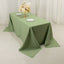 Premium Polyester 90"x132" Rectangle Tablecloth Sage Green - Seamless 220GSM Stain-Resistant Table Cover