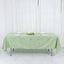 Polyester 60"x102" Rectangle Tablecloth Sage Green with Gold Foil Geometric Pattern - Wrinkle-Resistant & Durable Table Cover
