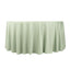 Scuba Round 120" Tablecloth Sage Green - Wrinkle Free & Stain Resistant Seamless Table Cover