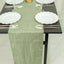 Taffeta 12"x108" Table Runner Sage Green - Accordion Crinkle Design