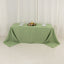 Premium Polyester 90"x132" Rectangle Tablecloth Sage Green - Seamless 220GSM Stain-Resistant Table Cover