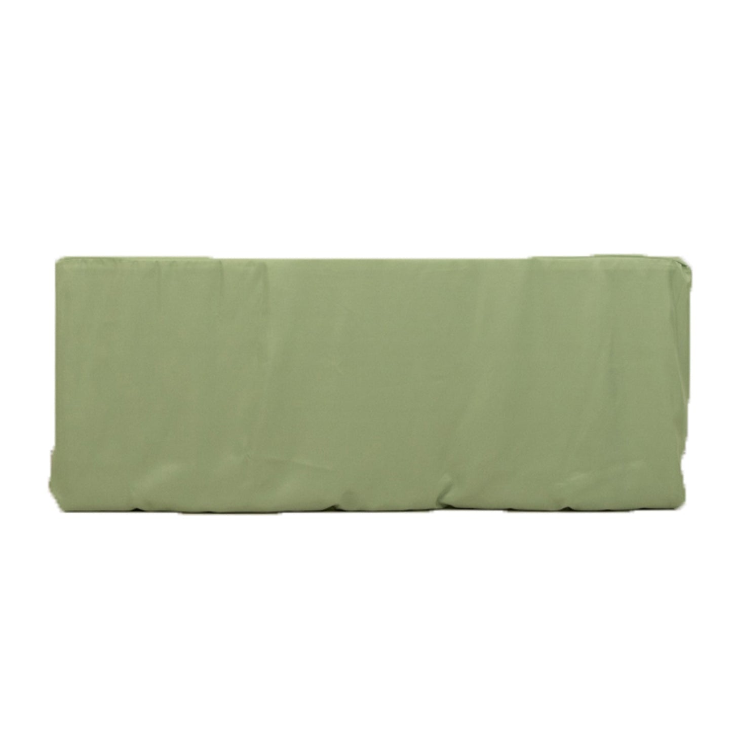 Fitted Polyester 72"x30" Rectangle Tablecloth Sage Green - Durable and Easy to Maintain Table Cover