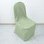 Polyester Slip On Banquet Chair Covers Sage Green - Stain-Resistant Reusable Durable Fabric