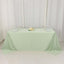 Scuba Rectangular 90"x132" Tablecloth Sage Green - Wrinkle Free, Stain Resistant & Seamless Table Cover
