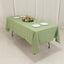Premium Polyester 60"x102" Rectangle Tablecloth Sage Green - Durable 220GSM Wrinkle-Resistant Table Cover