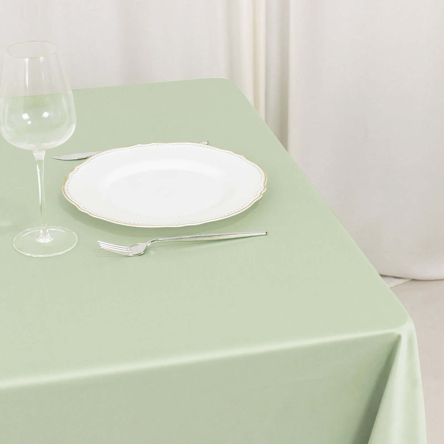 Scuba Square 70"x70" Tablecloth Sage Green - Wrinkle Free & Stain Resistant Table Cover